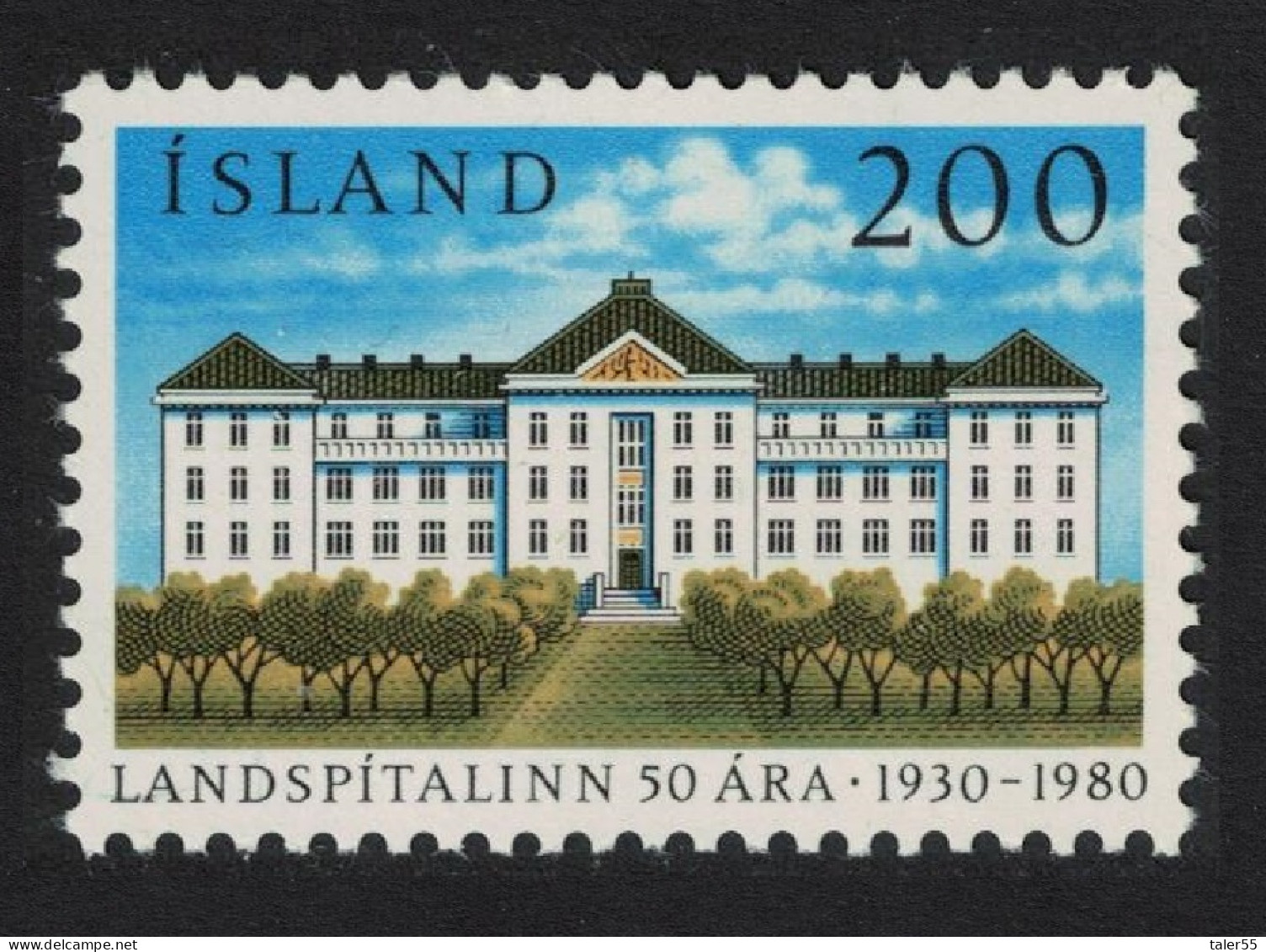 Iceland 50th Anniversary Of University Hospital 1980 MNH SG#592 - Unused Stamps