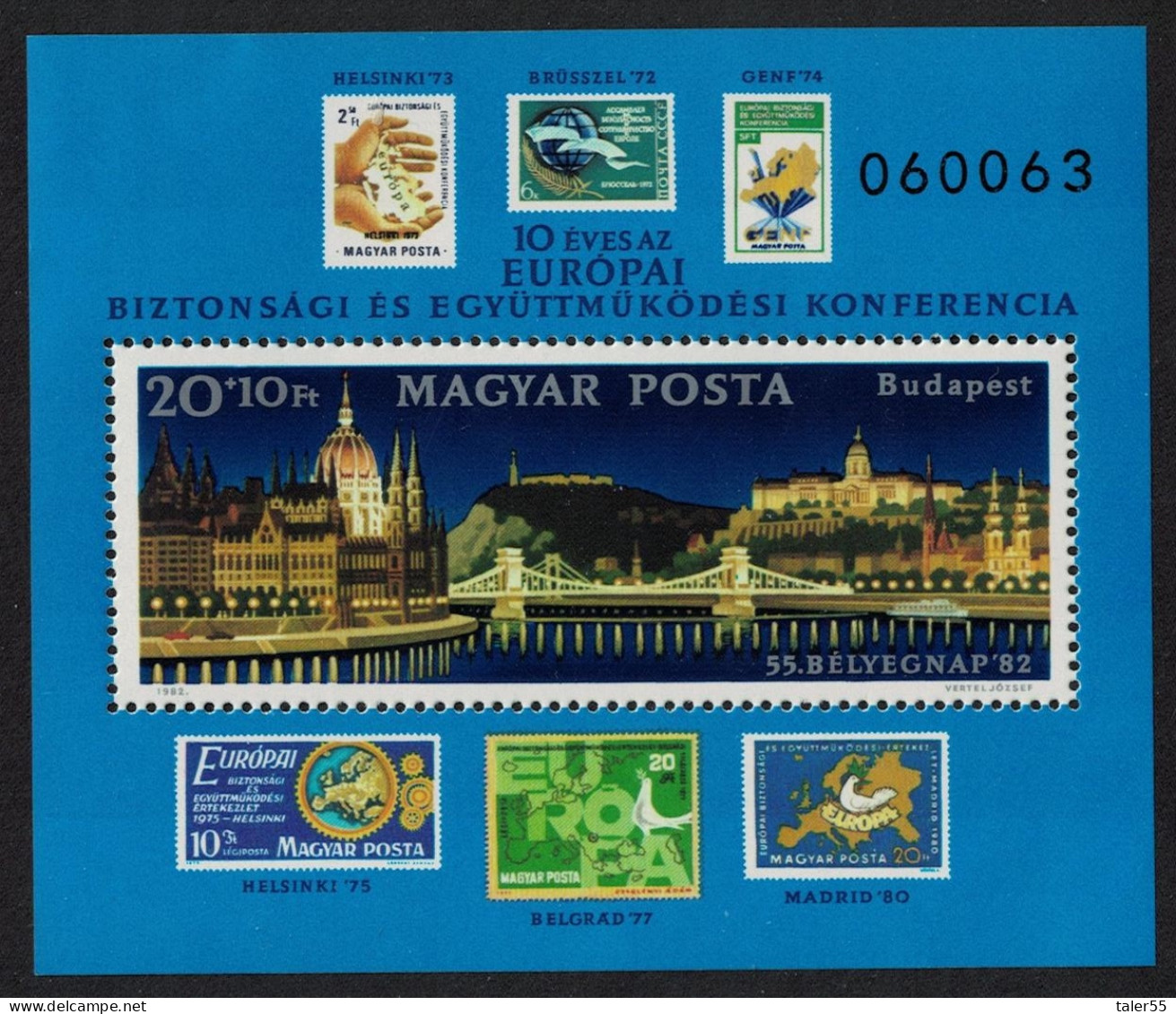 Hungary Bridge Castle European Security And Co-operation MS 1982 MNH SG#MS3456 - Nuovi