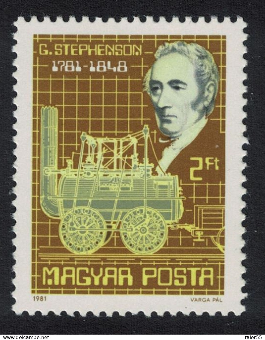 Hungary Birth George Stephenson Railway Pioneer 1981 MNH SG#3387 - Unused Stamps