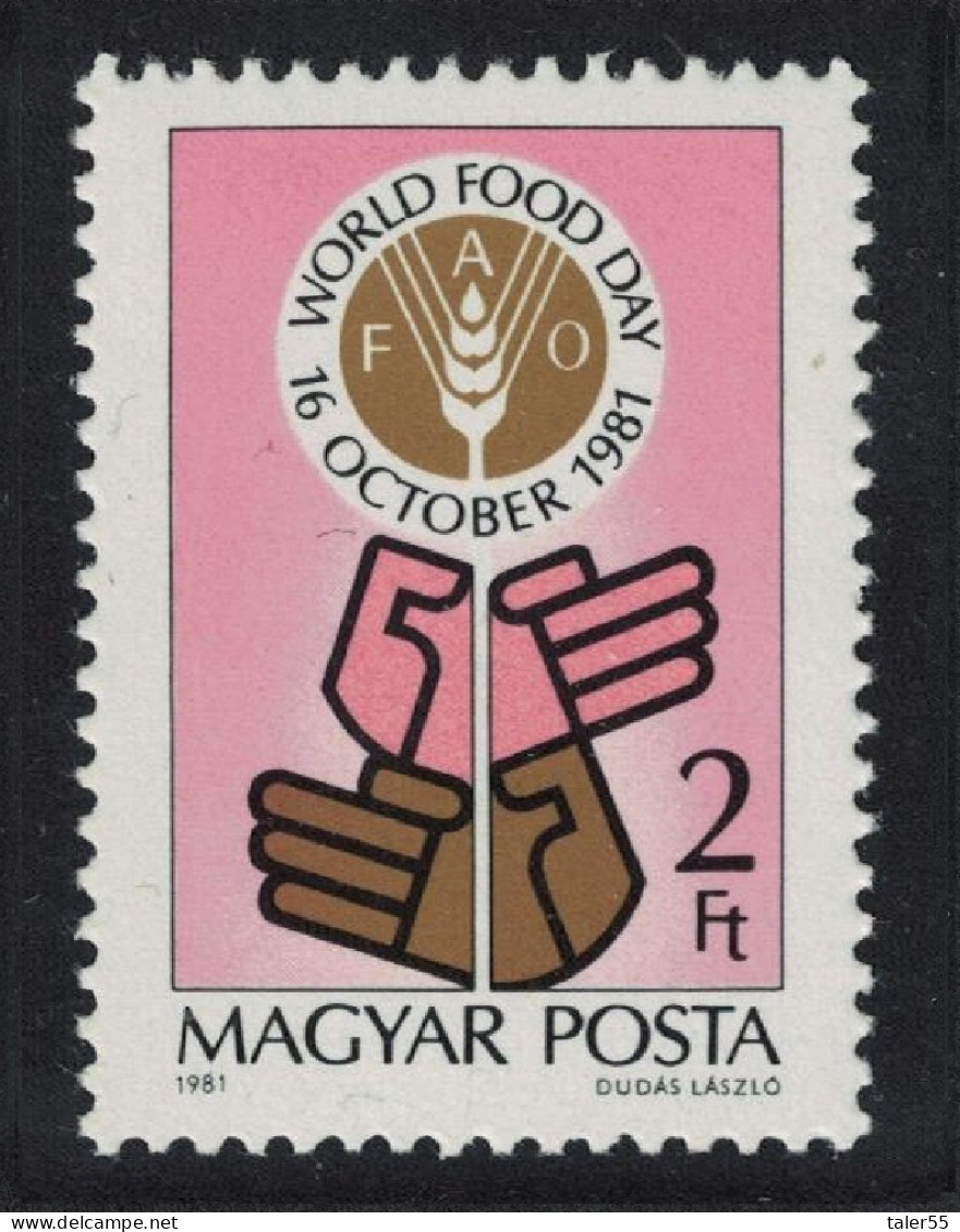 Hungary World Food Day 1981 MNH SG#3394 - Unused Stamps