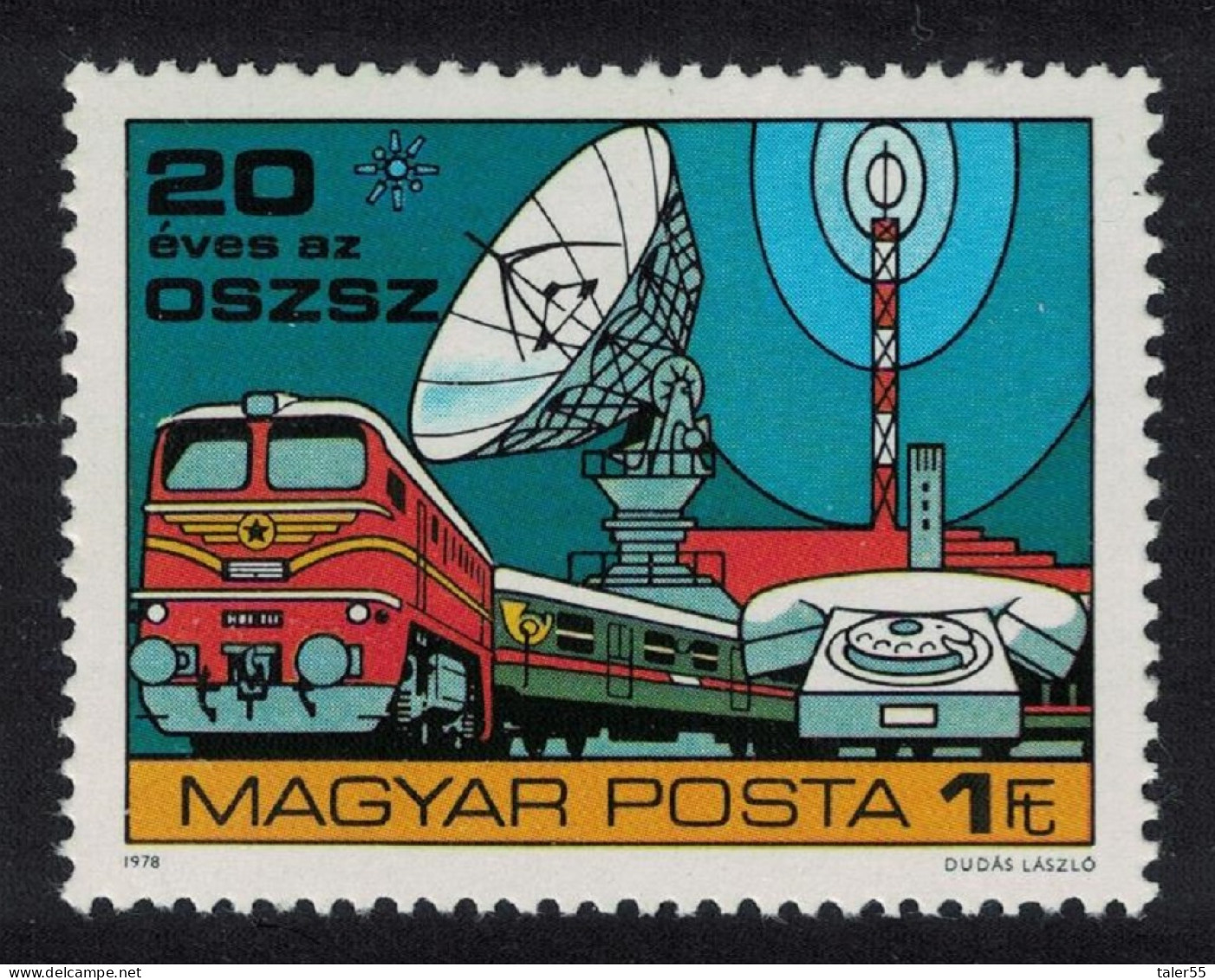 Hungary Train Telecommunications Telephone 1978 MNH SG#3210 - Ungebraucht