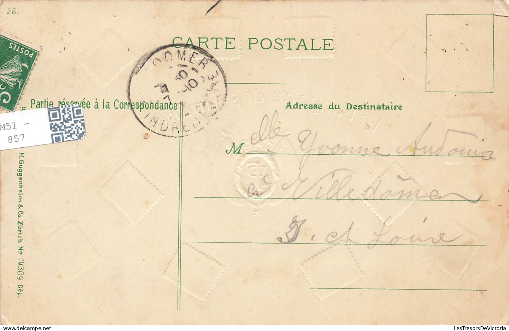 TIMBRES (REPRESENTATIONS) - Plusieurs Timbres - Le Langage Des Timbres - Carte Postale Ancienne - Stamps (pictures)