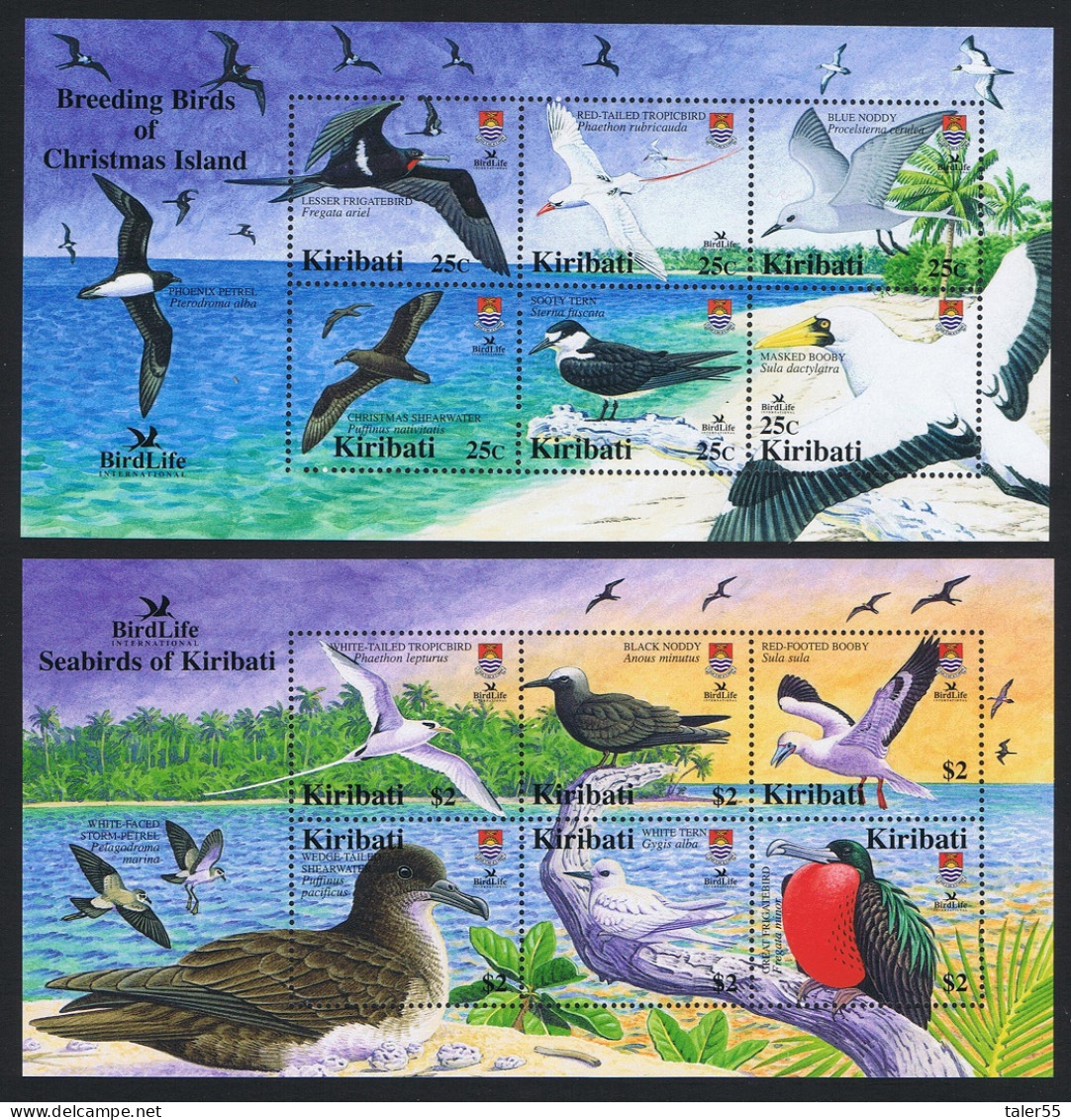 Kiribati Seabirds And Breeding Birds 2 MSs 2005 MNH SG#MS741 Sc#869-870 - Kiribati (1979-...)