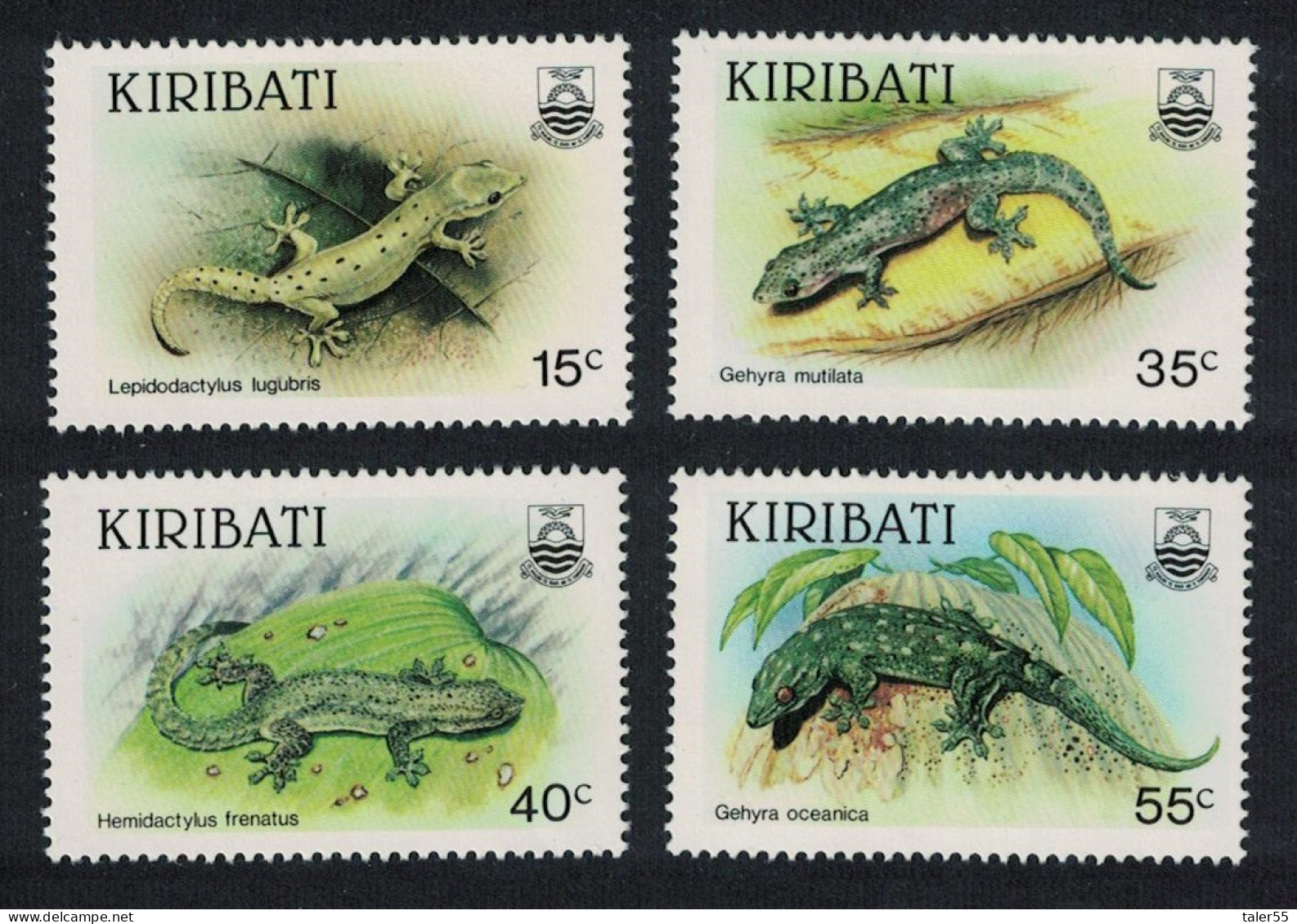 Kiribati Geckos 4v 1986 MNH SG#261-264 - Kiribati (1979-...)