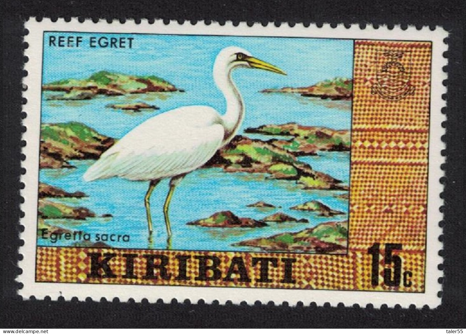 Kiribati Reef Heron Bird 15c 1980 MNH SG#127 - Kiribati (1979-...)