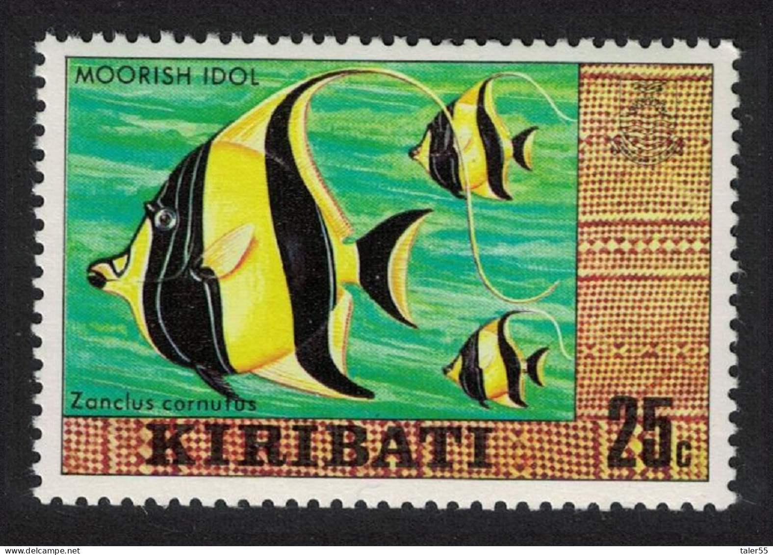 Kiribati Moorish Idol Fish 25c 1980 MNH SG#129 - Kiribati (1979-...)