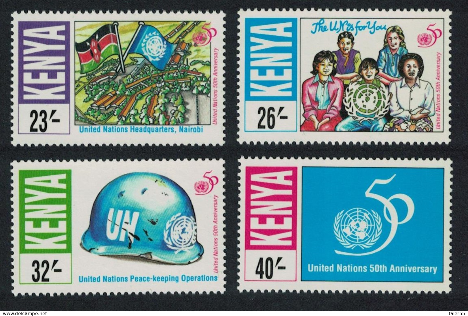 Kenya United Nations 4v 1995 MNH SG#661-664 - Kenia (1963-...)