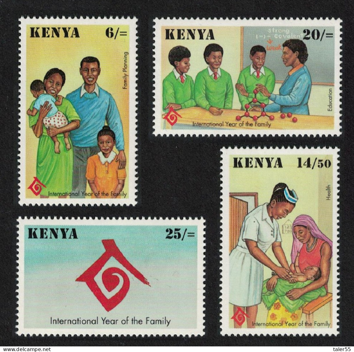 Kenya International Year Of The Family 4v 1994 MNH SG#628-631 - Kenia (1963-...)