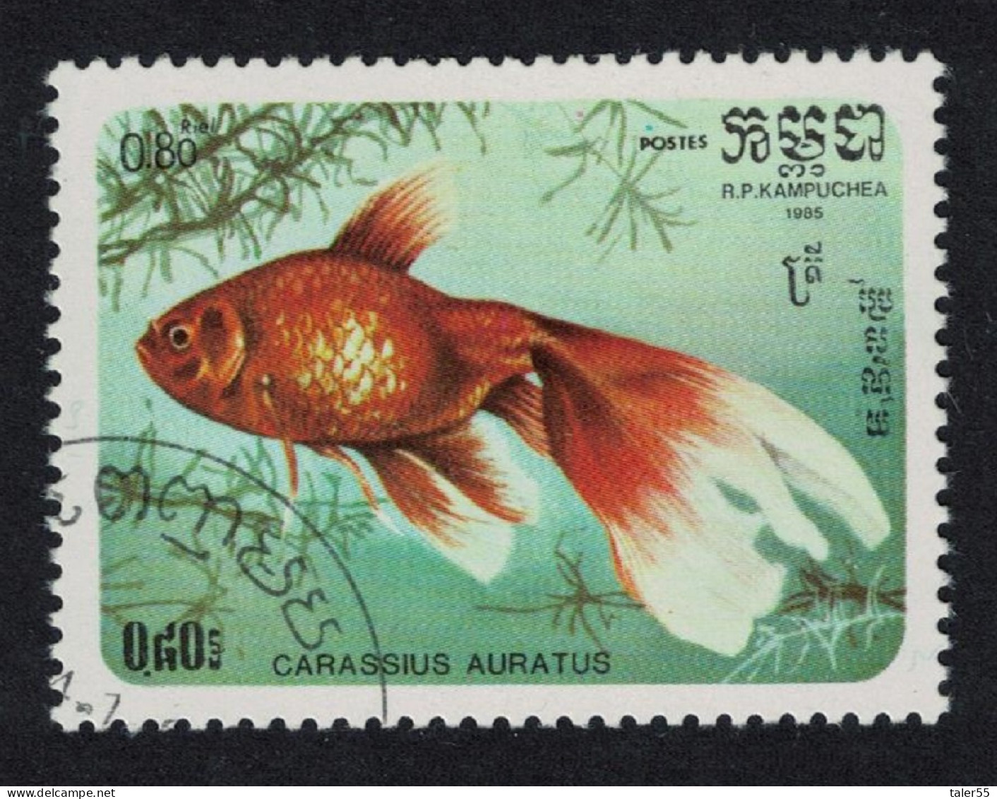 Kampuchea Veil-tailed Goldfish Fish 1985 CTO SG#675 - Kampuchea