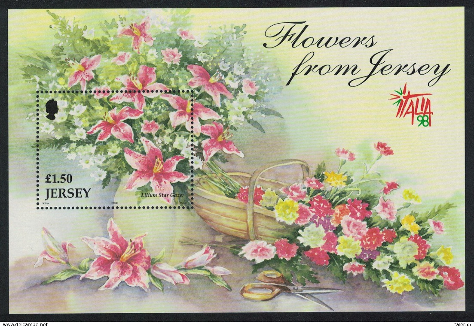 Jersey Flowers MS 1998 MNH SG#MS880 - Jersey