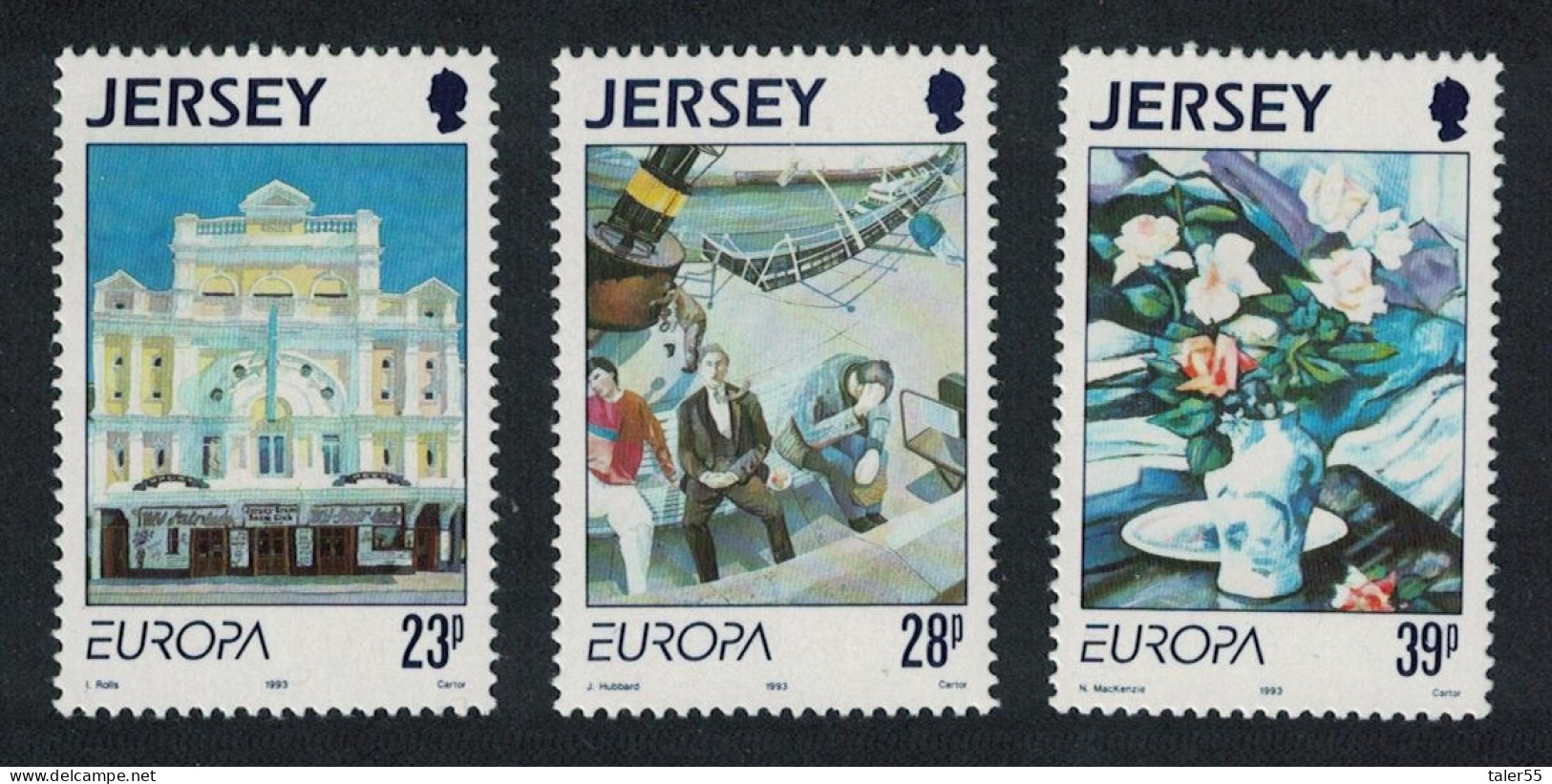Jersey Europa Contemporary Art 3v 1993 MNH SG#625-627 - Jersey