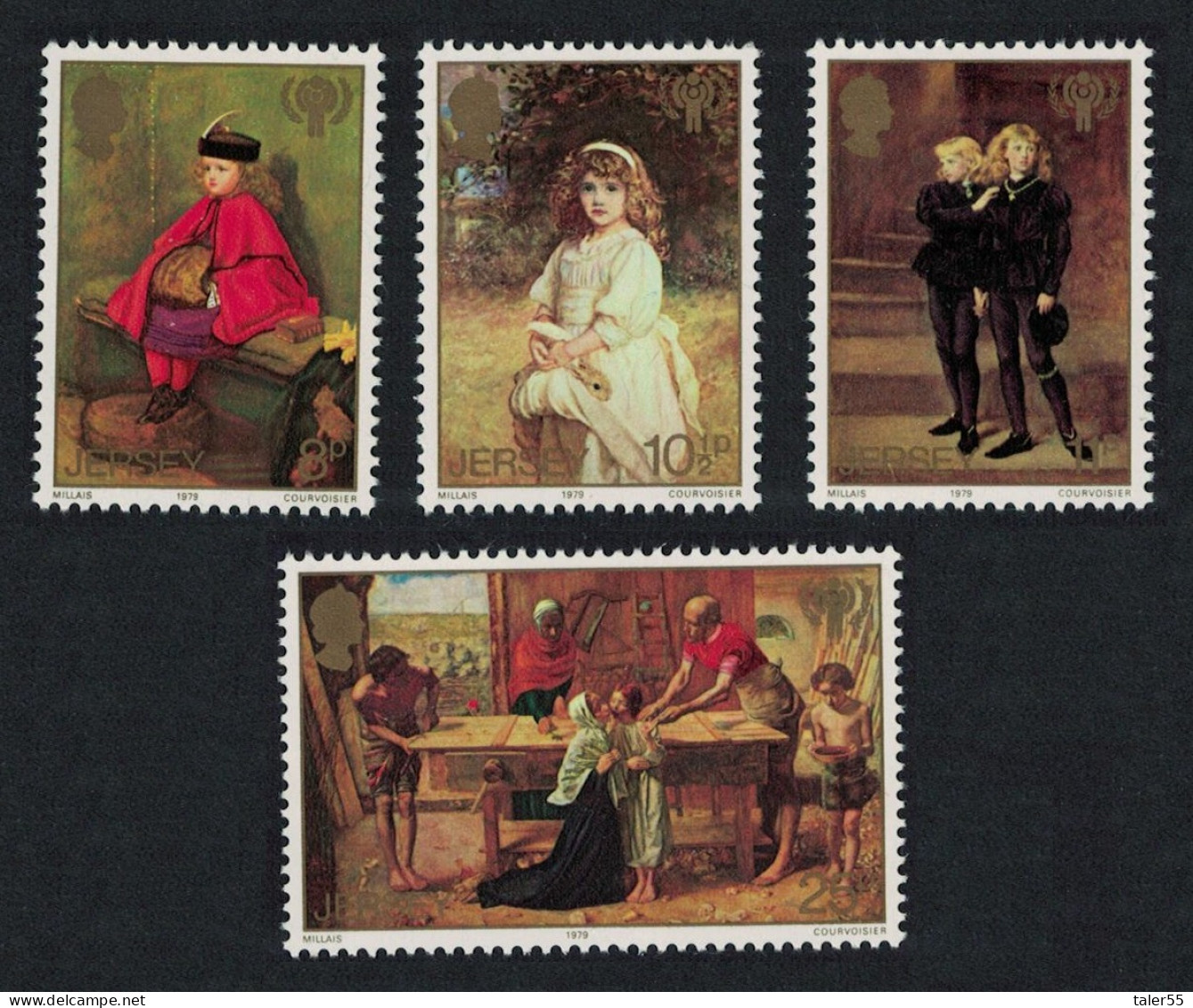 Jersey Paintings By Sir John Millais International Year Of The Child 4v 1979 MNH SG#213-216 - Jersey