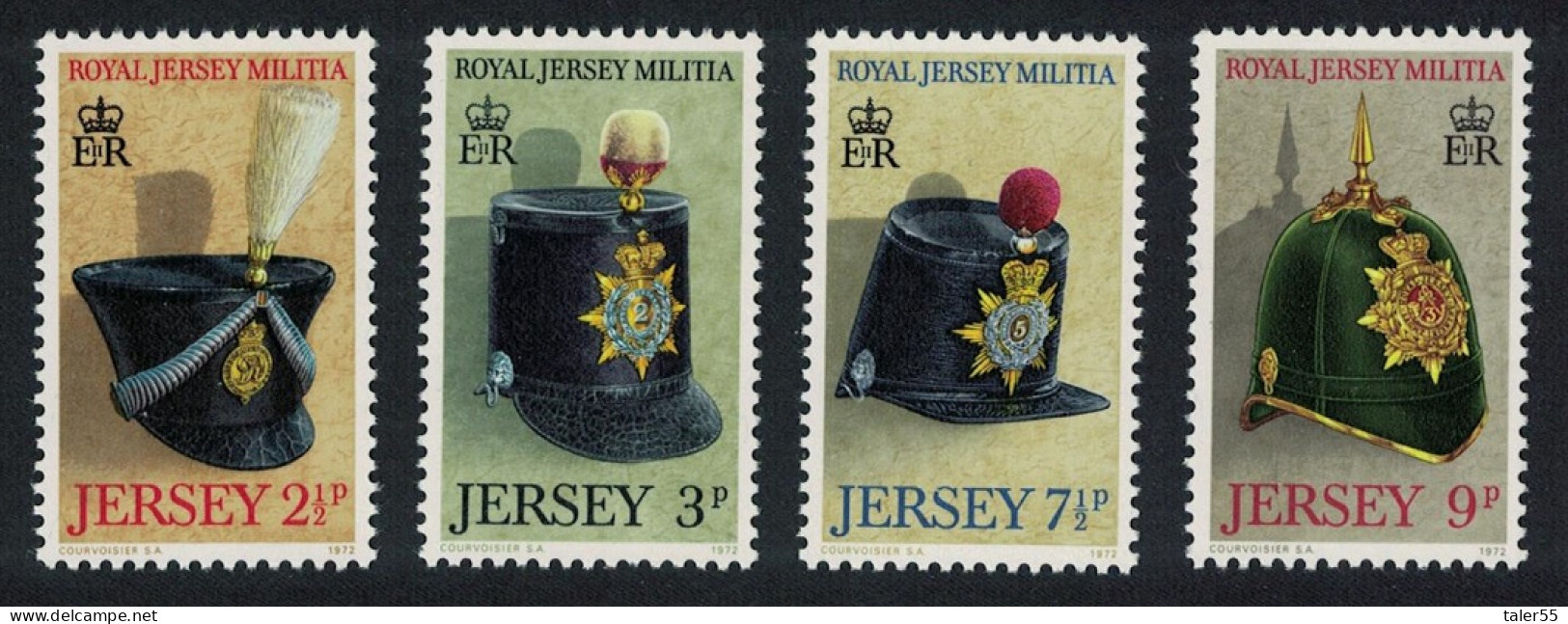 Jersey Royal Jersey Militia 1st Series 4v 1972 MNH SG#77-80 MI#69-72 - Jersey