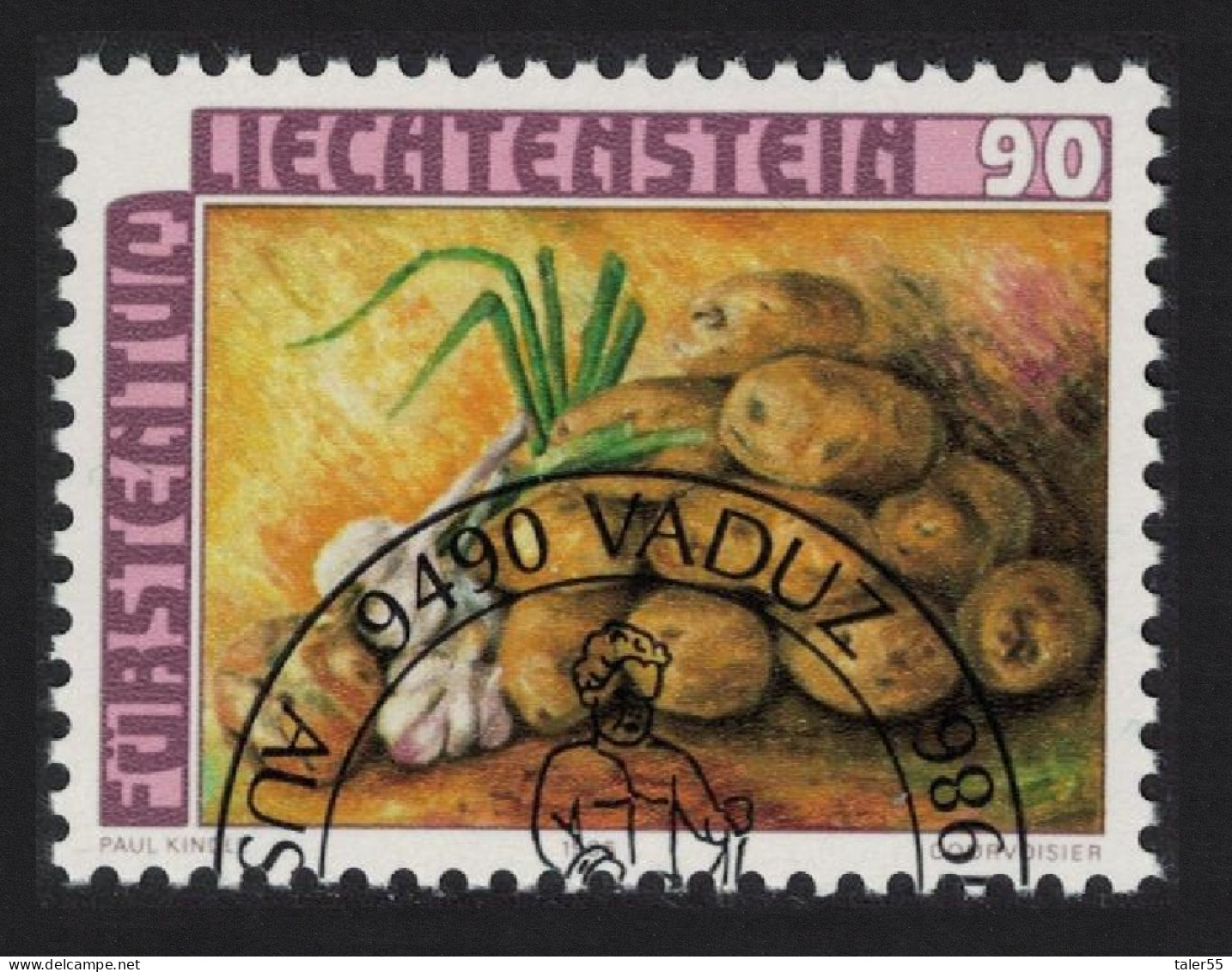 Liechtenstein Potatoes Onions And Garlic Field Crops 1986 CTO SG#905 - Usados