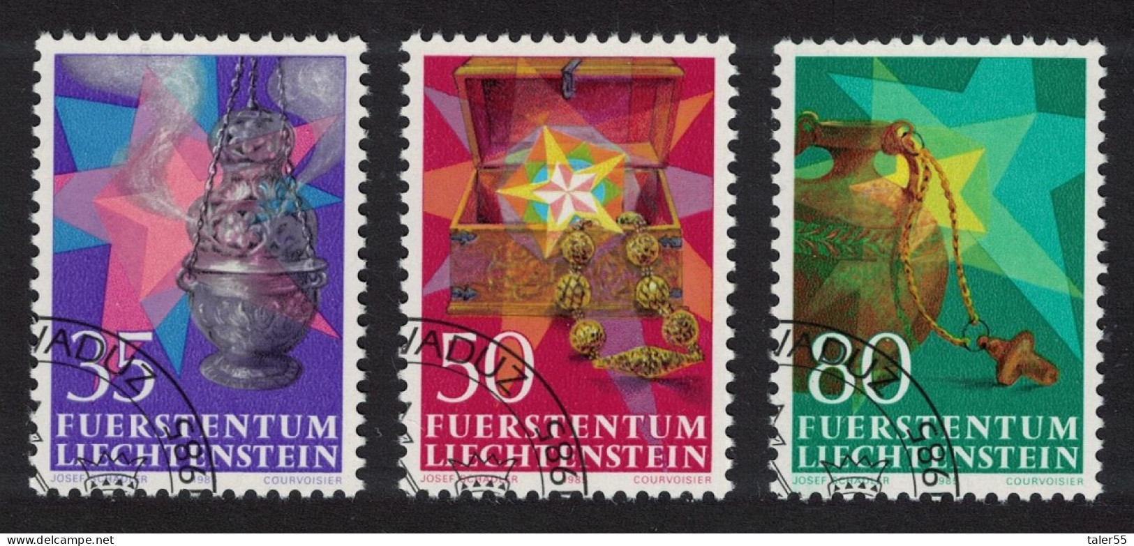 Liechtenstein Christmas 3v 1985 CTO SG#880-882 - Used Stamps