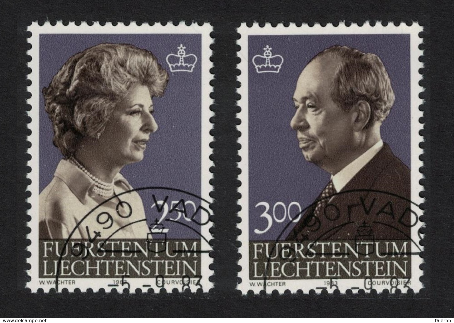Liechtenstein Princess Gina Prince Francis Joseph II 2v 1983 CTO SG#823-824 - Usados
