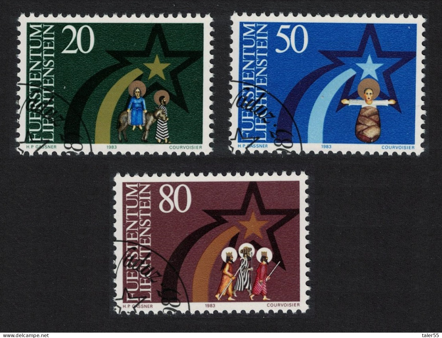 Liechtenstein Christmas 3v 1983 CTO SG#829-831 - Used Stamps