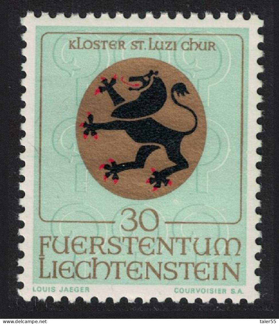 Liechtenstein Arms Of St Luzi Monastery 1969 MNH SG#507 - Nuovi