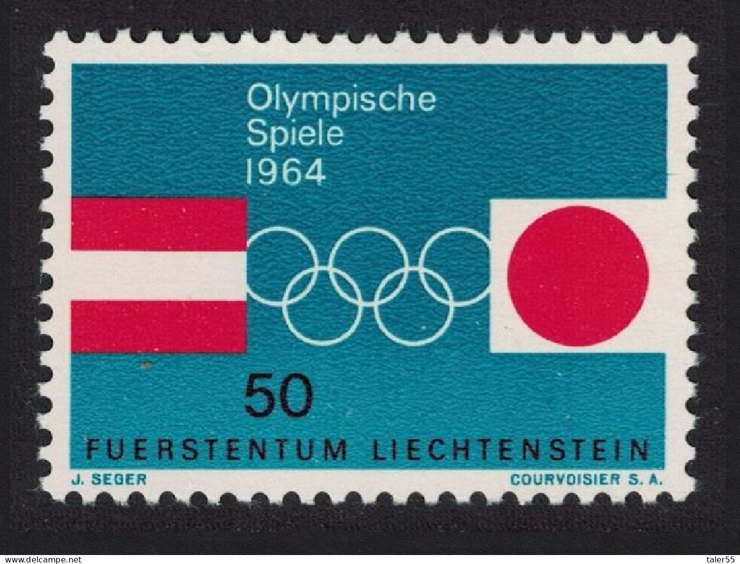Liechtenstein Olympic Games Tokyo 1964 MNH SG#432 - Unused Stamps