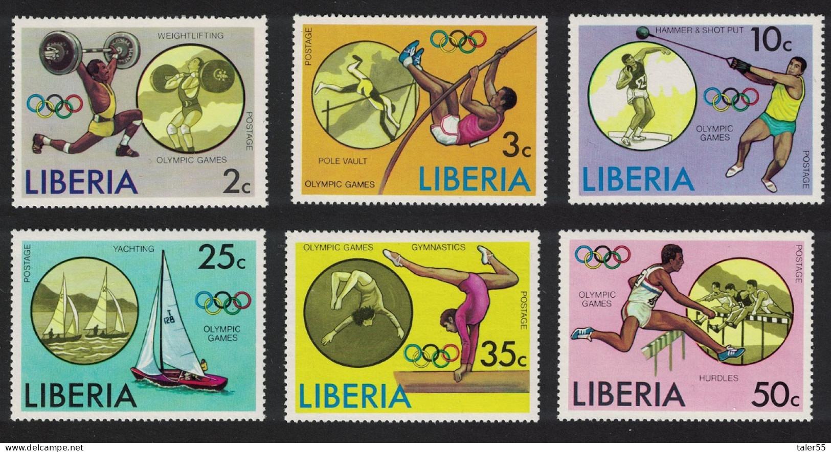 Liberia Olympic Games Montreal 6v 1976 MNH SG#1270-1275 - Liberia