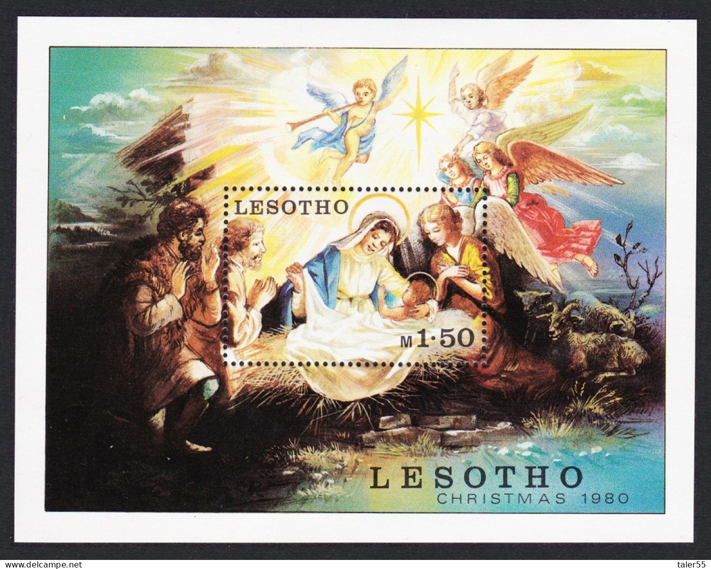 Lesotho Christmas MS 1980 MNH SG#MS430 Sc#318 - Lesotho (1966-...)