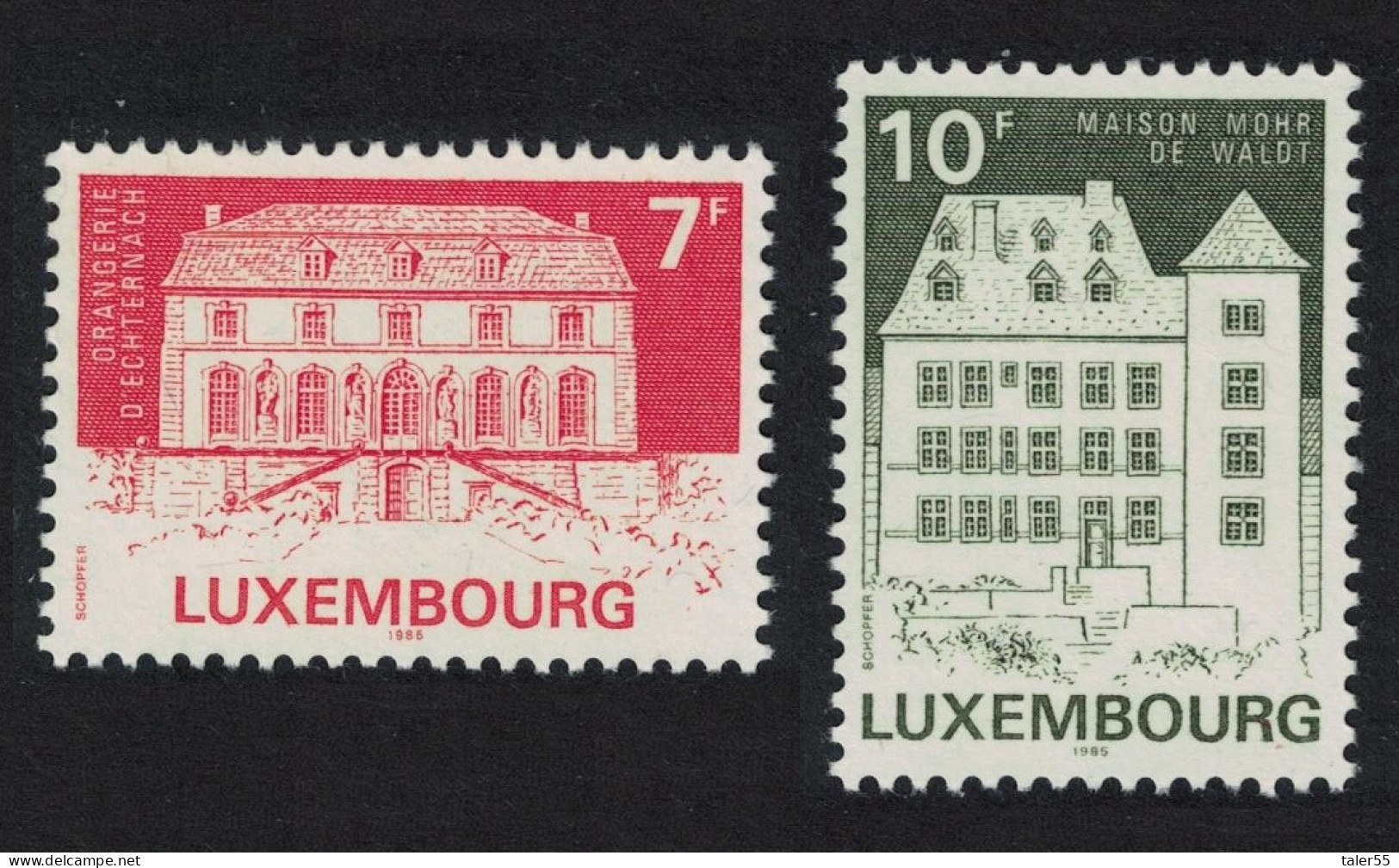 Luxembourg Classified Monuments 2v 1985 MNH SG#1165-1166 MI#1131-1132 - Neufs