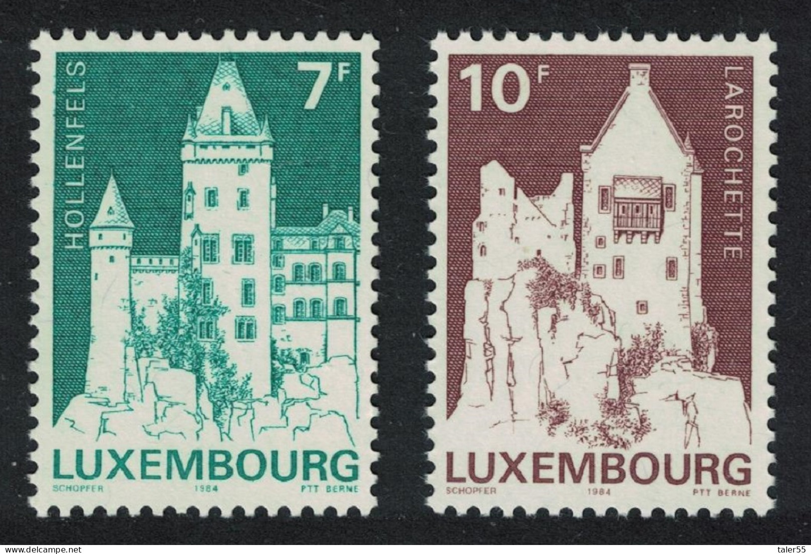 Luxembourg Classified Monuments 2v 1984 MNH SG#1142-1143 MI#1105-1106 - Neufs