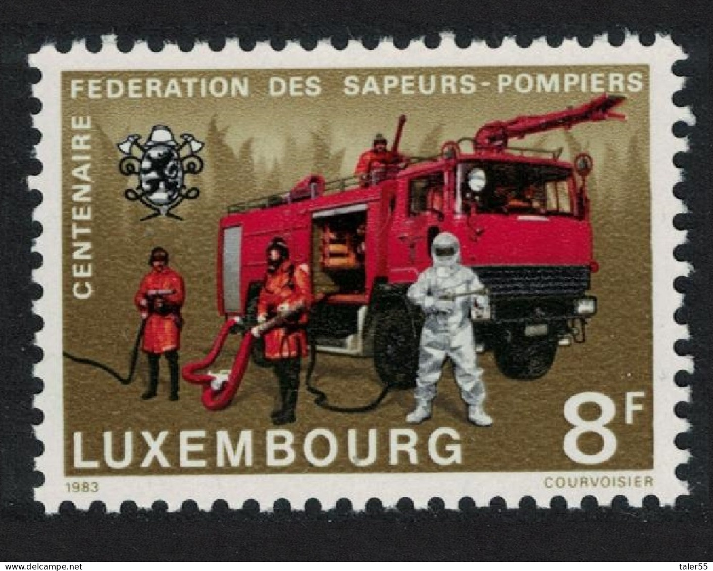 Luxembourg Fire Engine Fire Brigades 1983 MNH SG#1102 MI#1068 - Unused Stamps