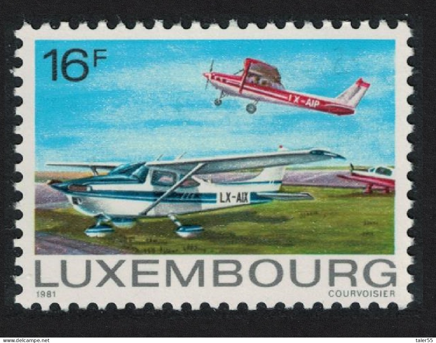 Luxembourg Cessna 172F Skyhawk LX-AIZ 1981 MNH SG#1073 MI#1038 - Unused Stamps