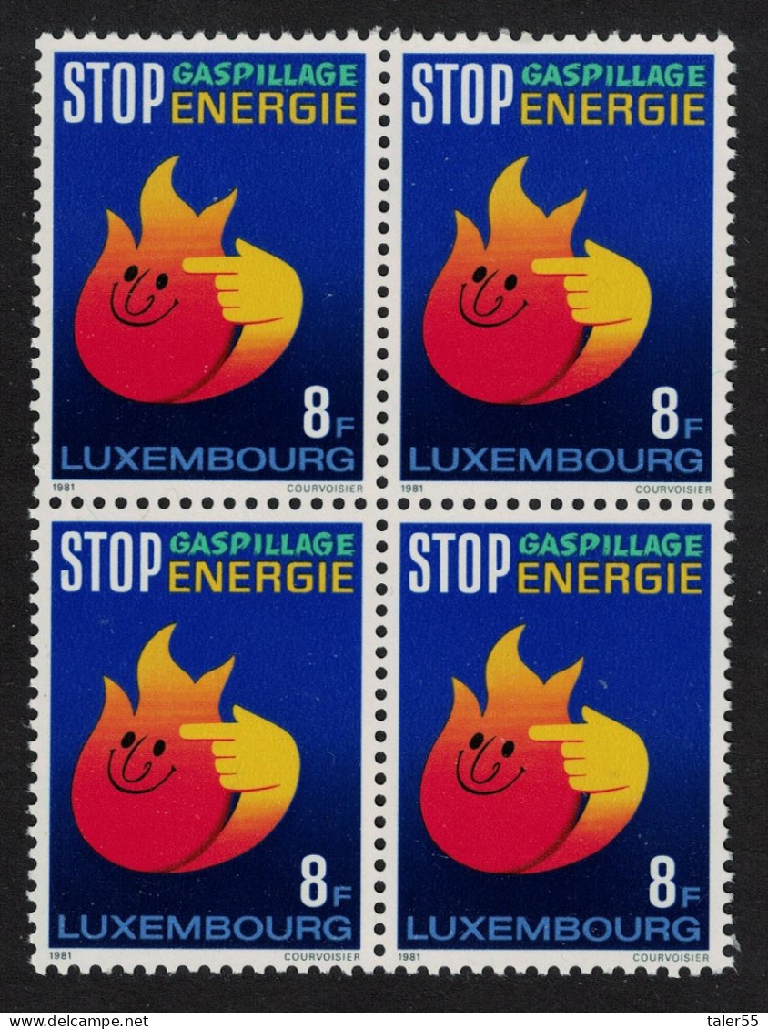 Luxembourg Energy Conservation Block Of 4 1981 MNH SG#1075 MI#1040 - Neufs