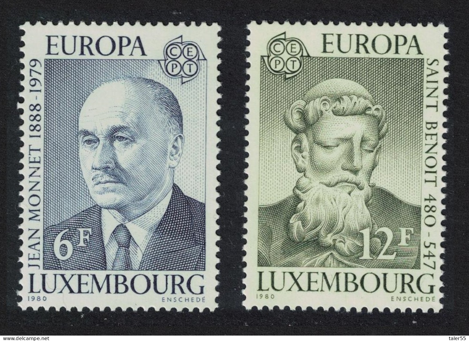 Luxembourg Famous People Europa 2v 1980 MNH SG#1046-1047 MI#1009-1010 - Ungebraucht