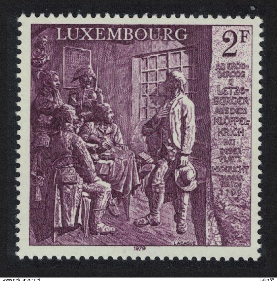 Luxembourg Peasant Uprising Against French 1979 MNH SG#1026 MI#989 - Unused Stamps
