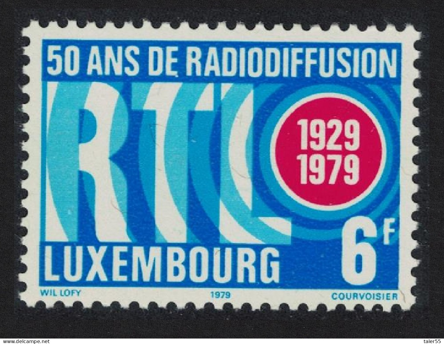 Luxembourg 50th Anniversary Of Broadcasting 1979 MNH SG#1034 MI#997 - Unused Stamps