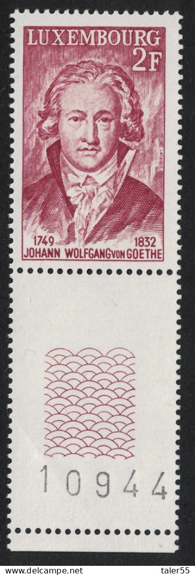 Luxembourg Johann Von Goethe Poet Coin Label 1977 MNH SG#981 MI#941 - Unused Stamps