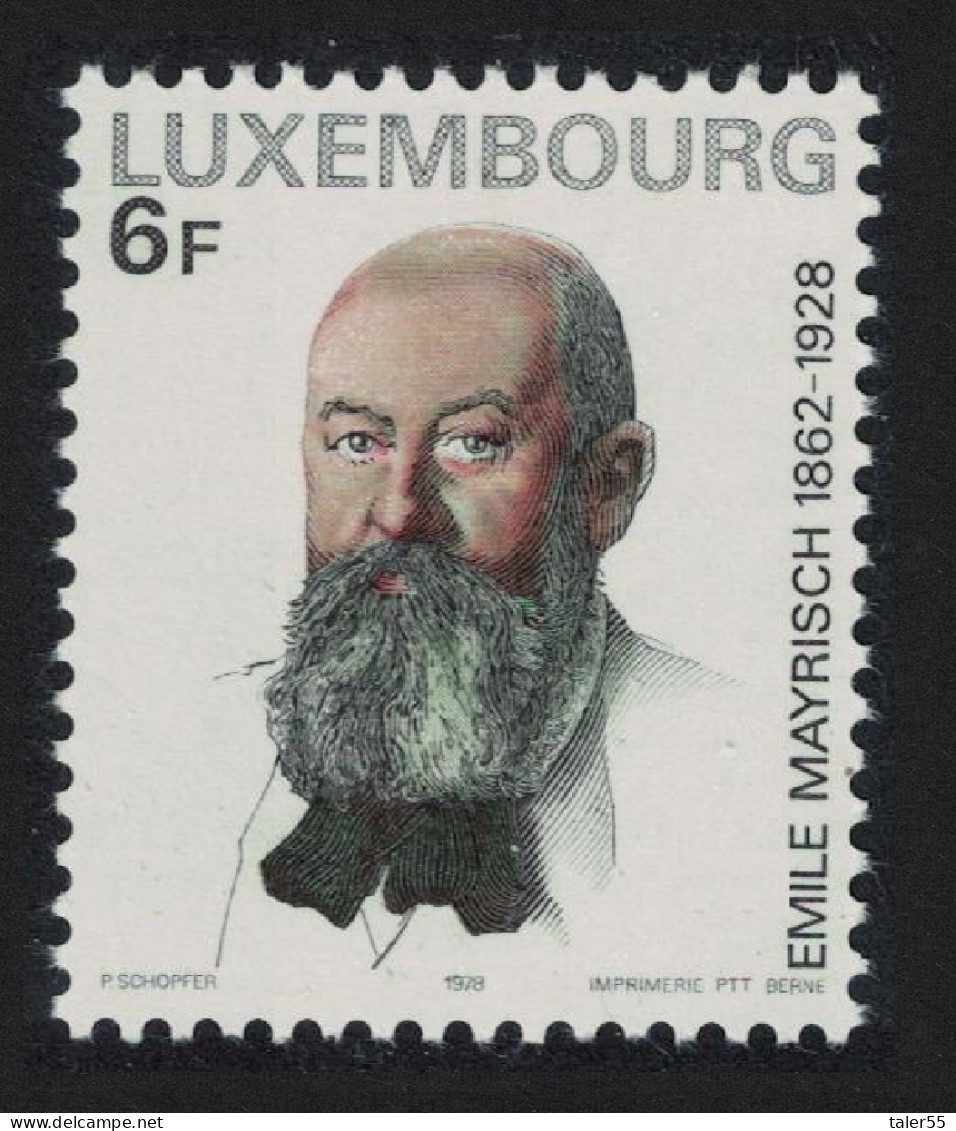 Luxembourg Emile Mayrisch Iron And Steel Magnate 1978 MNH SG#1008 MI#971 - Unused Stamps
