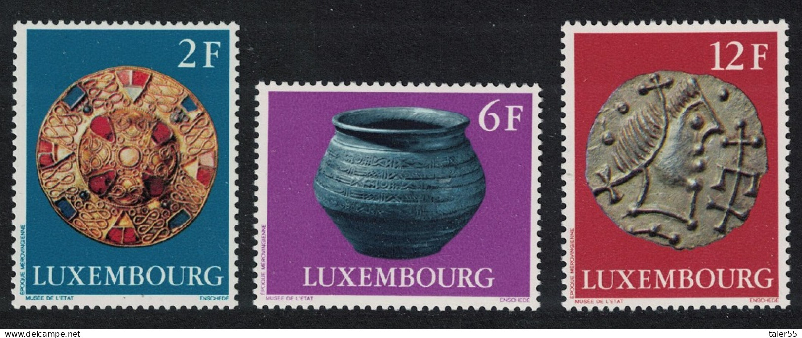 Luxembourg Coin Ancient Treasures 3v 1976 MNH SG#964=967 MI#924=927 - Neufs