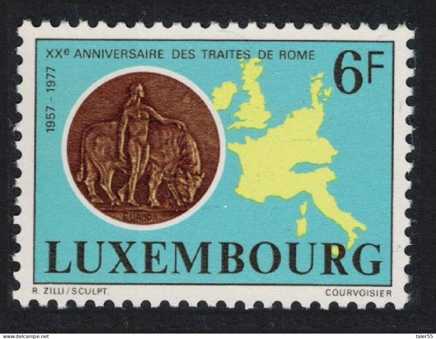 Luxembourg 20th Anniversary Of Rome Treaties 1977 MNH SG#996 MI#956 - Neufs