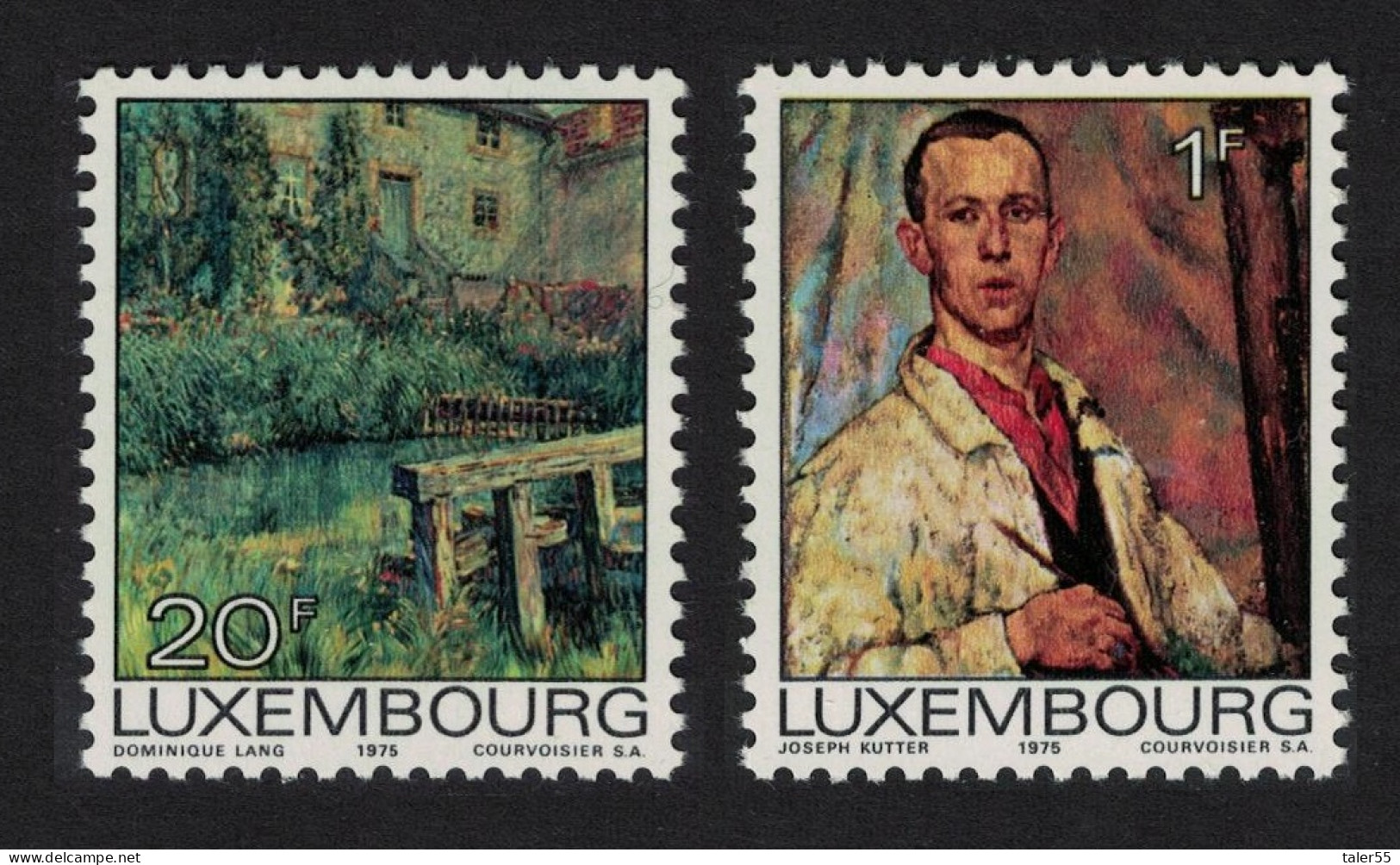 Luxembourg European Paintings 2v 1975 MNH SG#947=950 MI#906-907 - Unused Stamps