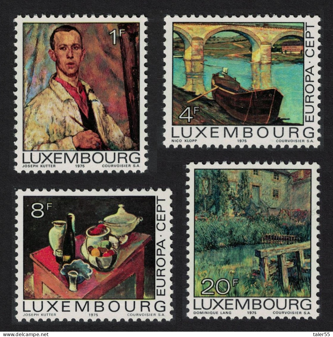 Luxembourg Paintings 4v 1975 MNH SG#947-950 MI#904-907 - Ongebruikt