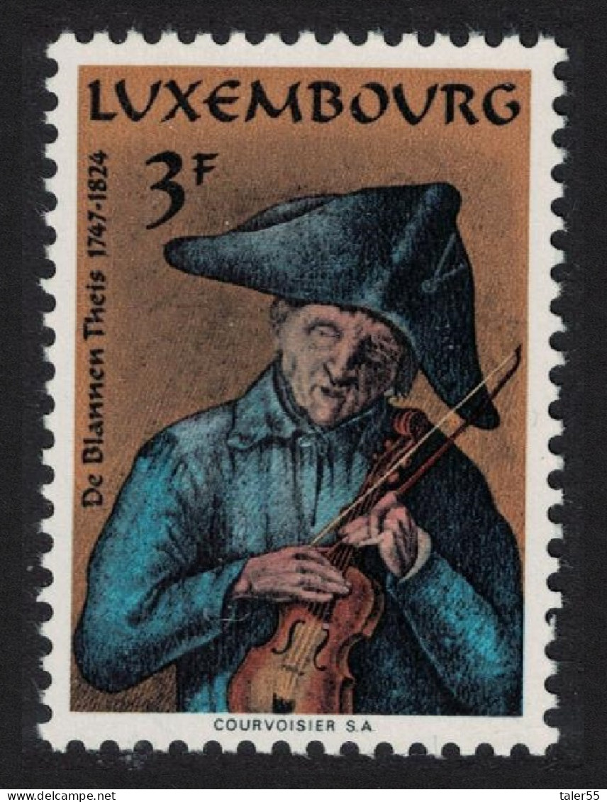 Luxembourg Mathias Schou Folk Singer 1974 MNH SG#930 MI#886 - Ungebraucht