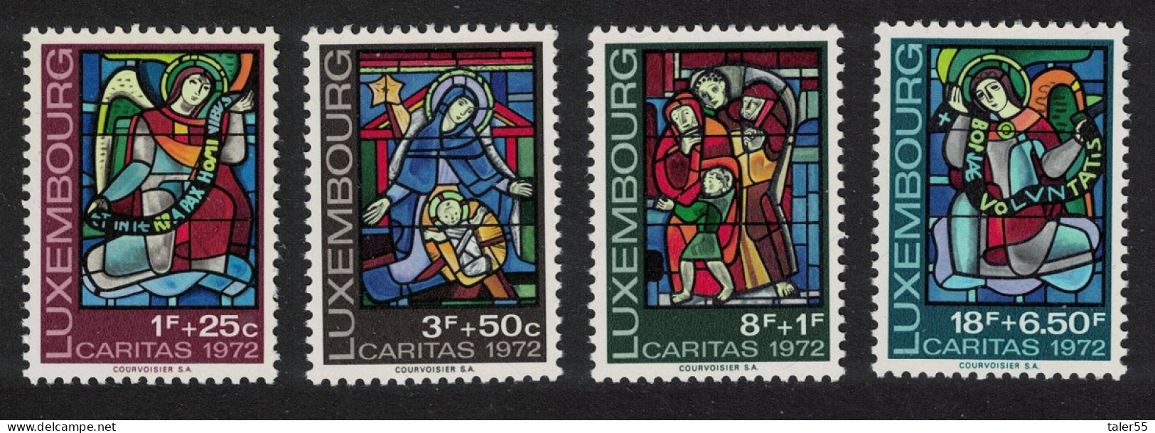 Luxembourg Stained Glass Windows In Cathedral 4v 1972 MNH SG#897=901 MI#853=857 - Ungebraucht