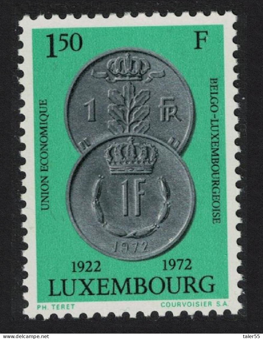 Luxembourg Coins Of Belgium And Luxembourg 1972 MNH SG#885 - Ungebraucht