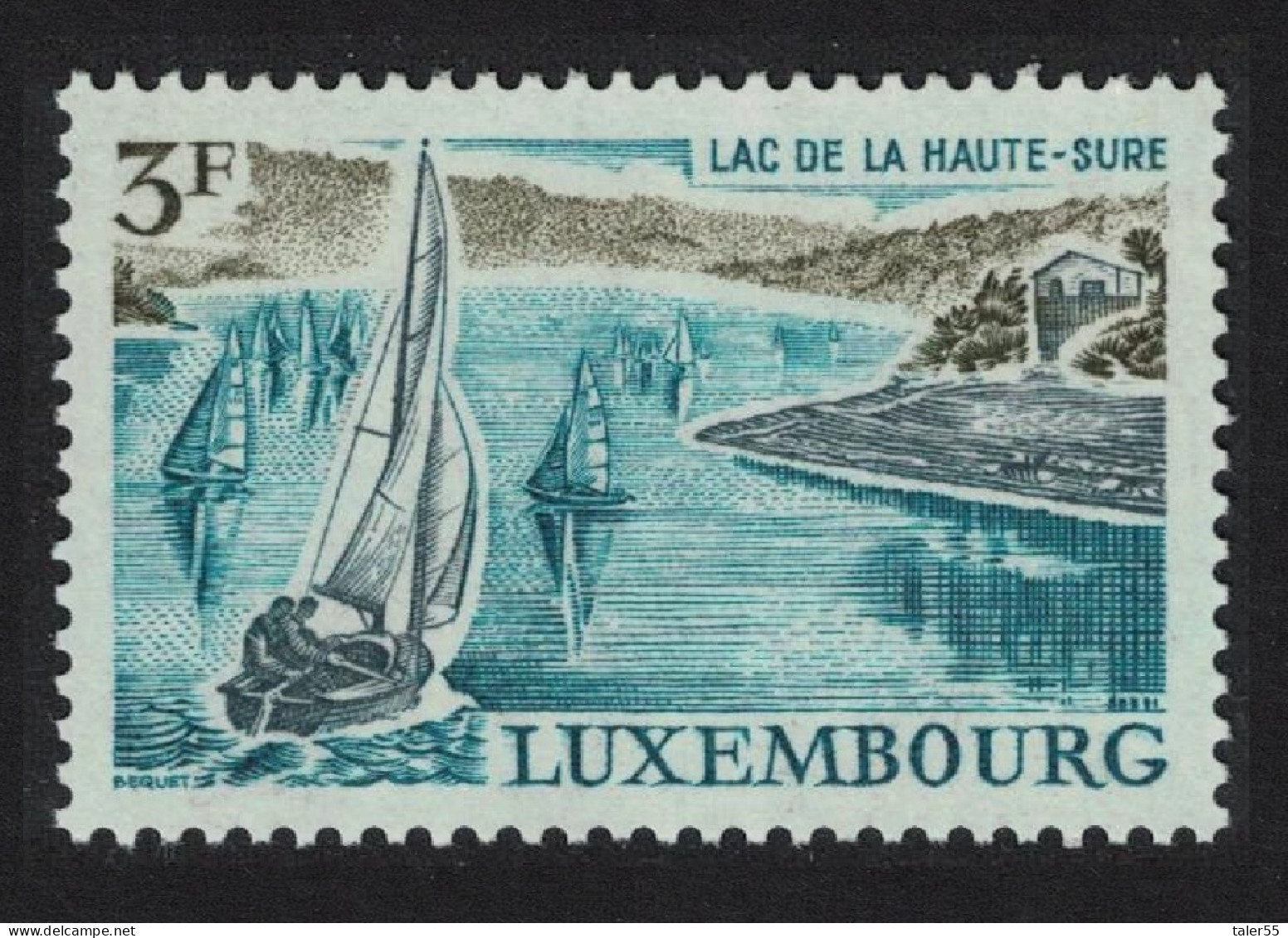 Luxembourg Sailing Artificial Lake 1971 MNH SG#876 MI#832 - Ungebraucht