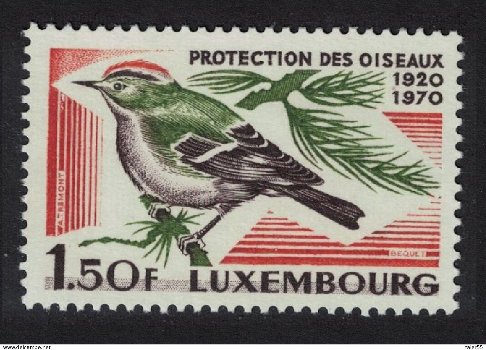 Luxembourg Firecrest Bird 1970 MNH SG#854 MI#806 - Nuevos