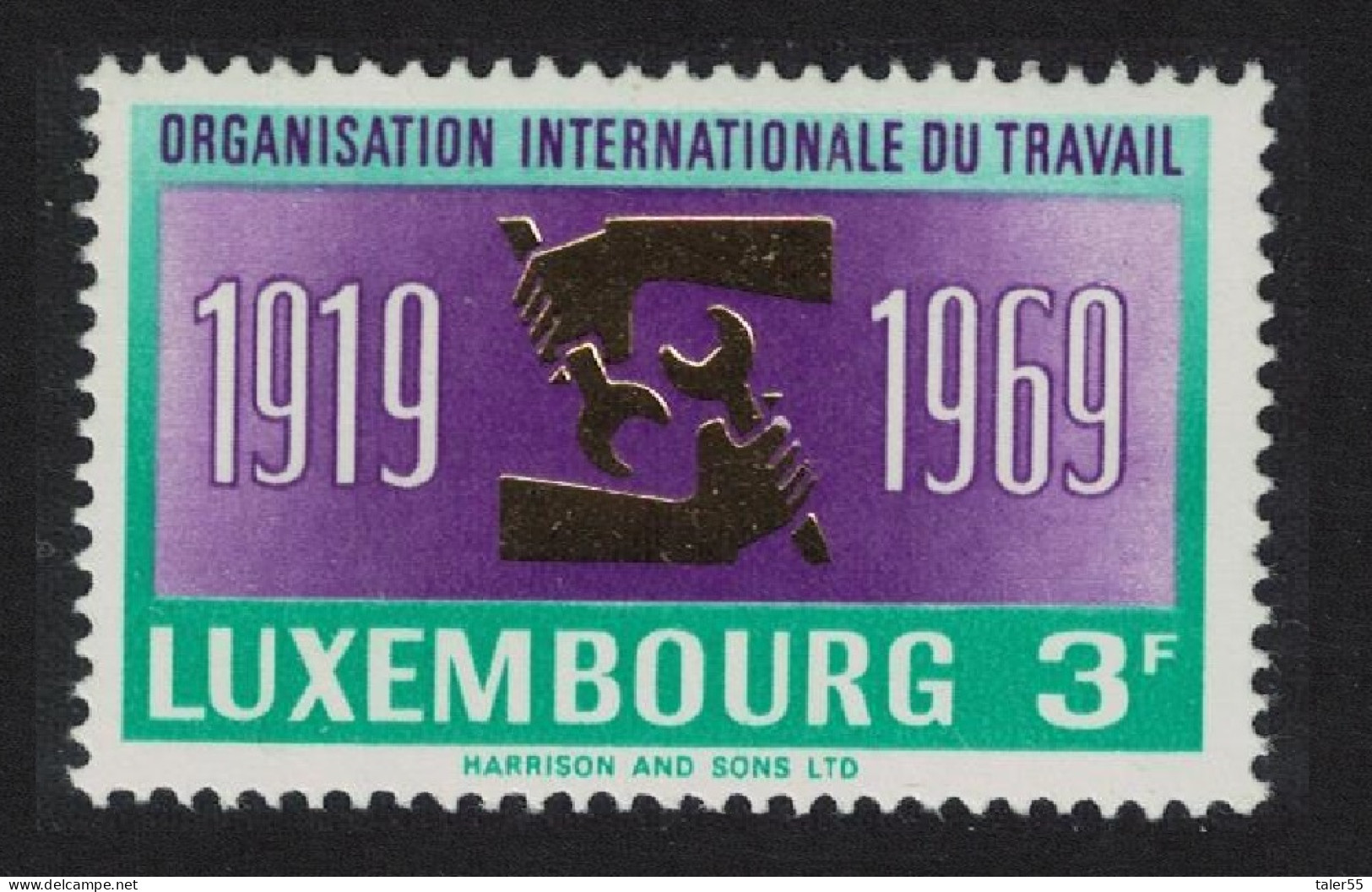 Luxembourg International Labour Organisation 1969 MNH SG#840 MI#792 - Nuovi
