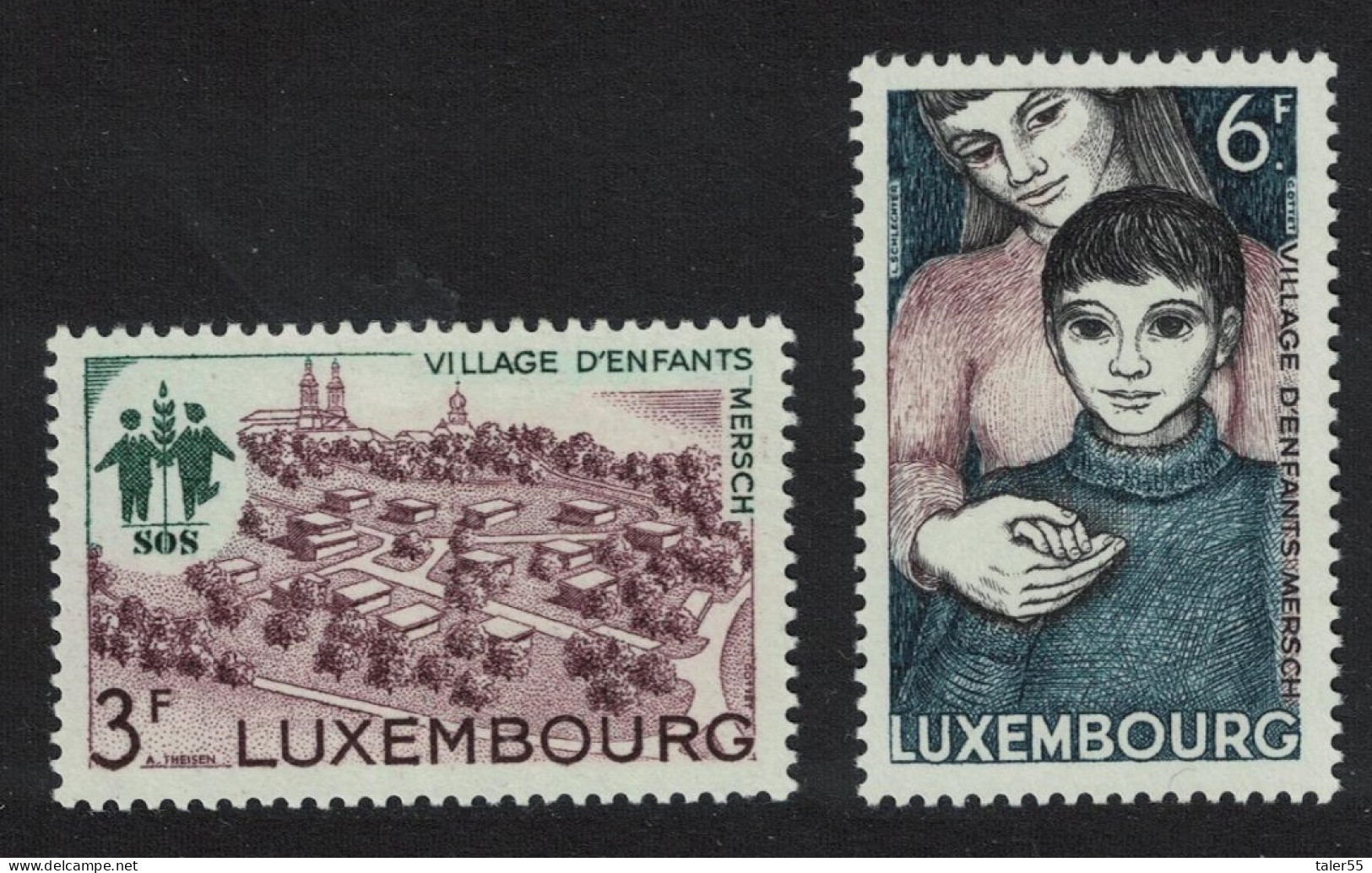 Luxembourg SOS Children's Village 2v 1968 MNH SG#825-826 MI#775-776 - Nuevos