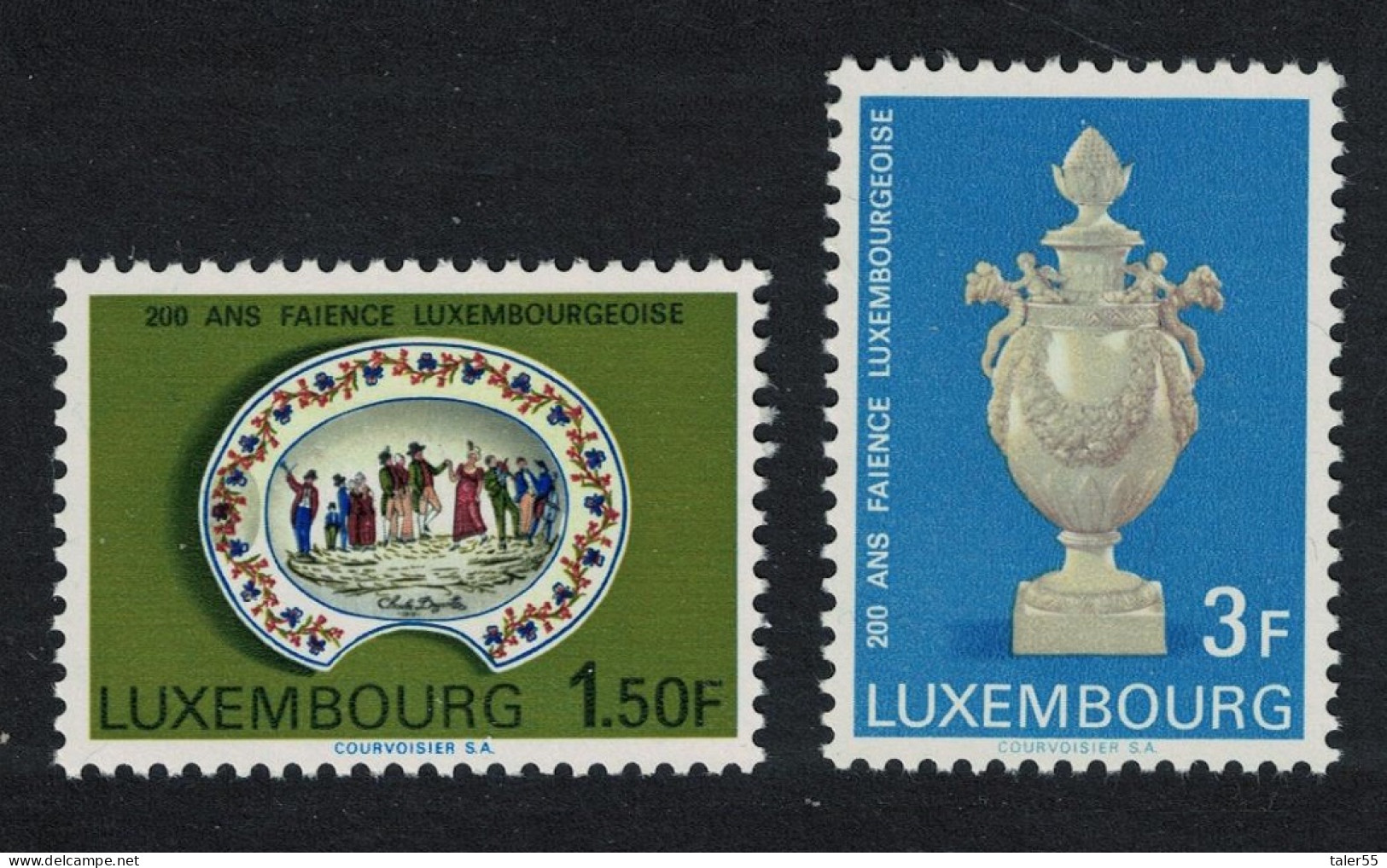 Luxembourg Pottery 2v 1967 MNH SG#804-805 - Unused Stamps