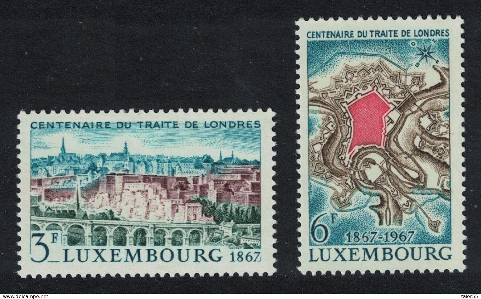 Luxembourg Centenary Of Treaty Of London 2v 1967 MNH SG#796-797 MI#746-747 - Nuovi