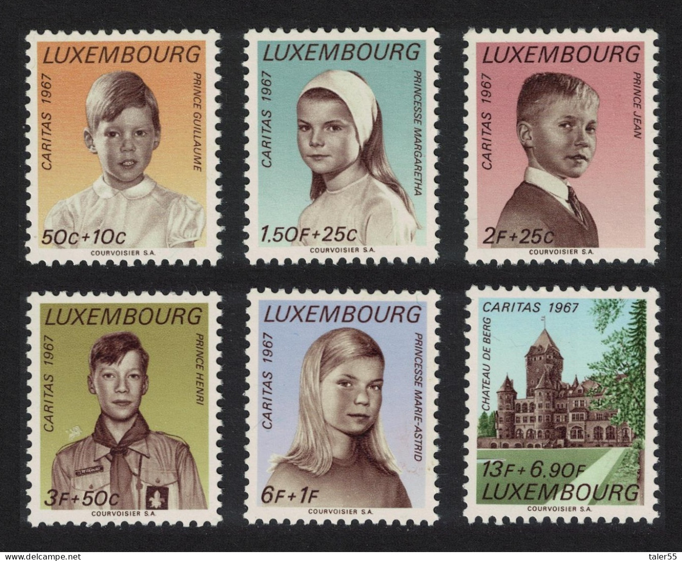Luxembourg Royal Children And Residence 6v 1967 MNH SG#809-814 MI#759-764 - Neufs