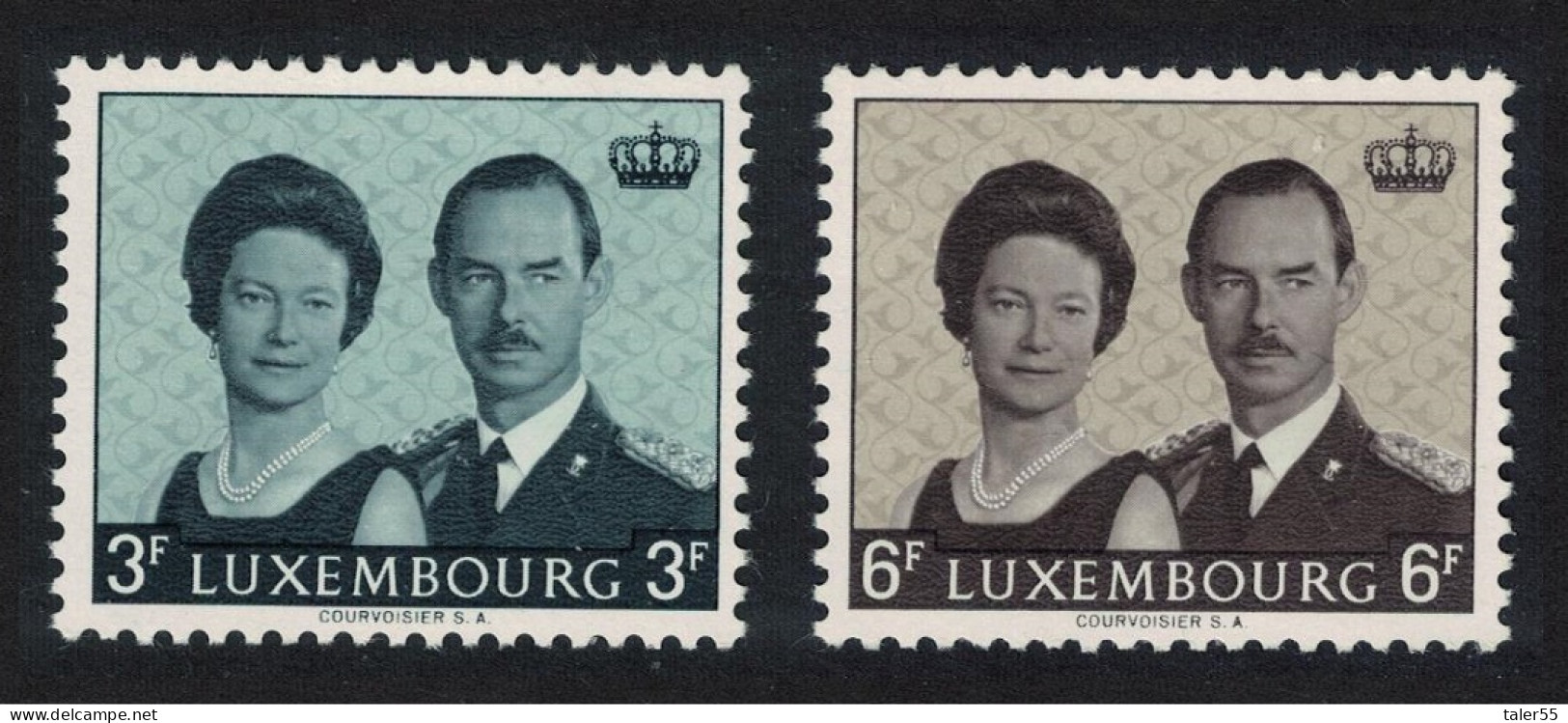 Luxembourg Accession Of Grand Duke Jean 2v 1964 MNH SG#748-749 MI#701-702 - Ongebruikt